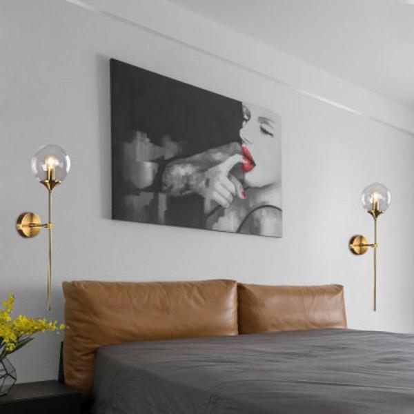 Modern LED Glass Wall Lamp glass ball wall sconce (WH-OR-11)