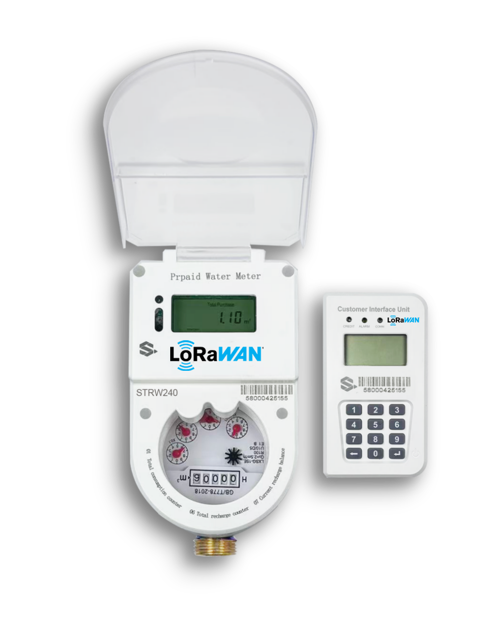 LoraWan Smart Water Meter integration ready with smart city infrastructure promoting sustainable urban water management solutions