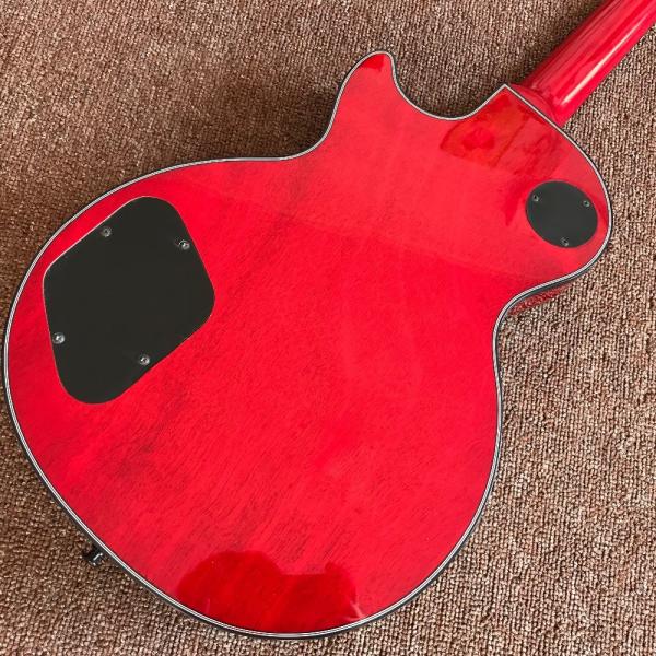 New custom Electric guitar Hot Selling red color Electric Guitar 6 Strings Guitars with black binding and black hardware