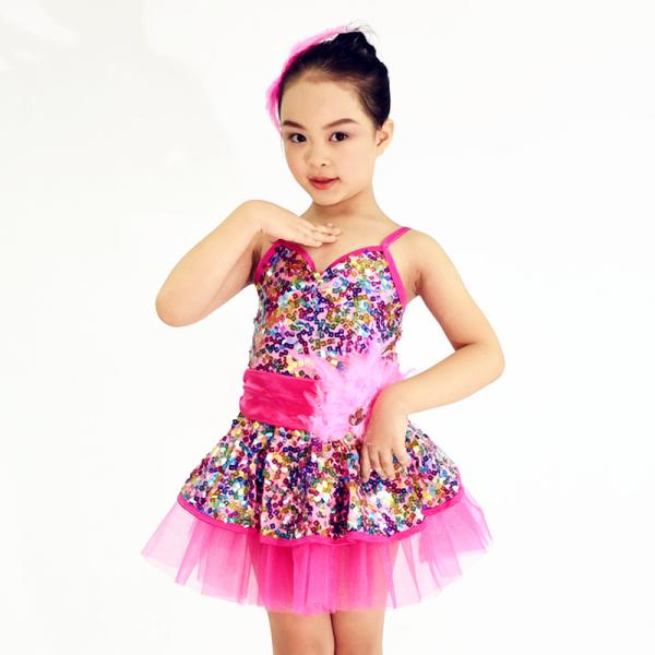 Square Sequined In Rainbow Sparkle Leotard Under Dance Costume Outfit Professional Stage Competition Dance Costume