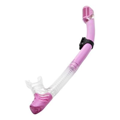 Customizable Comfortable Dry Scuba Diving Snorkel Silicon PVC Swim Training Snorkel 49cm Length