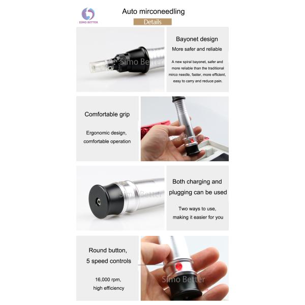 Household Cosmetic Devices Mesodermal Electric Microneedle Derma Pen