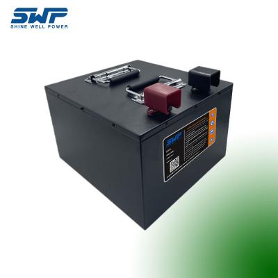 48V150Ah AC 100-240V Motorhomes Power battery Pack LiFePO4 cells long cycles high safe