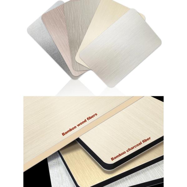 Бамбук Уголь Деревянная фанера Металлическая стенная панель Декоративная плита Бамбук ПЭТ Металлическая доска