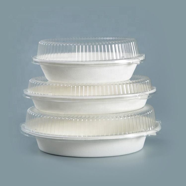 Customization Pack Round Compostable Biodegradable Disposable Sugarcane Bagasse Bowl