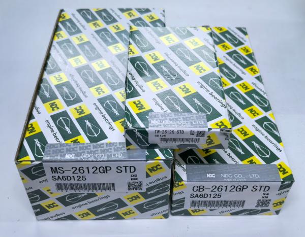 Komatsu 6D125 Main Bearing6150-21-8010 Connecting Rod Bearing  6151-31-3040  Thrust Plate 6150-21-8050