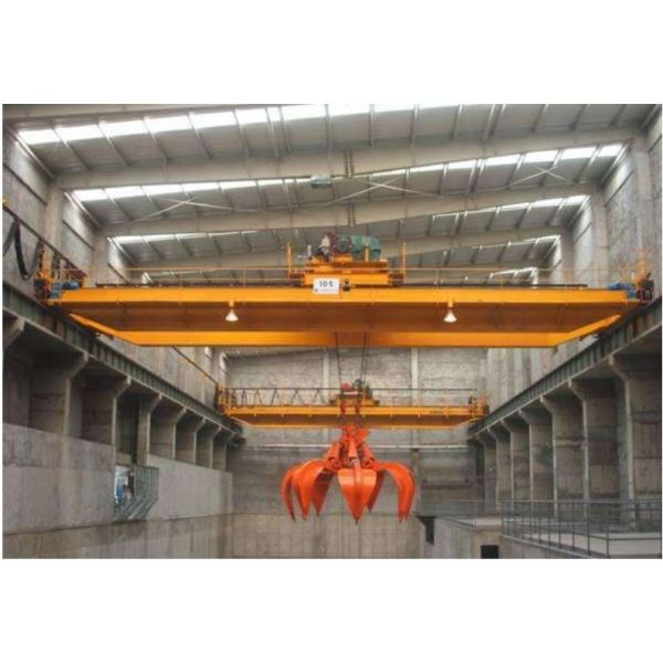 Double Girder Overhead Bridge Crane with QC Type Magnet and 1 Ton to 50 Ton Lifting Capacity and Variable Speed Control