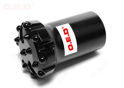 125mm Dome Convex Thread Button Bits , Carbide Rock Bits In Black Color