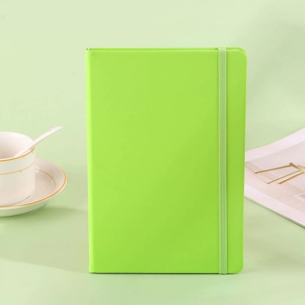 Hardcover Notebook With Elastic Closure Band And Ribbon Marker For Office