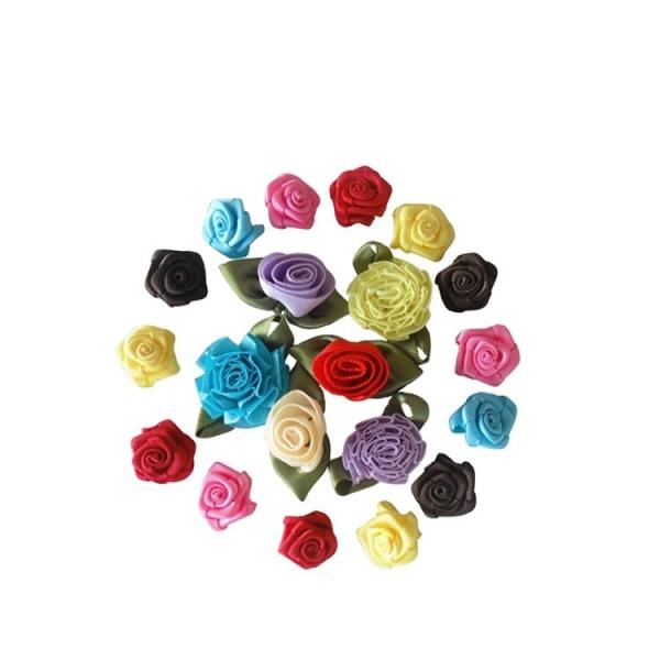Color Hair Decoration Tie Christmas 100% Polyester Ribbon Mini Bows for Wine
