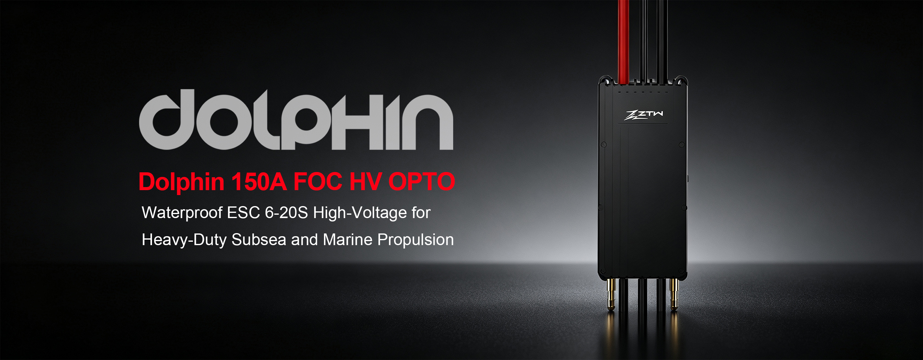 6S-20S ESC Waterproof ZTW 150A ESC Dolphin FOC HV OPTO High Voltage