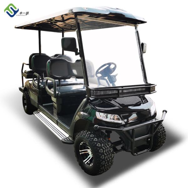 Черный автомобильный клуб тележки для гольфа иона НЭВ низкоскоростной охотясь ОЭМ