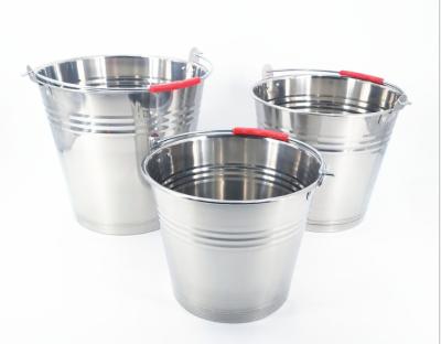 10L Stainless Steel Wine Ice Bucket Two Handle Wine Bottle Chiller Bucket