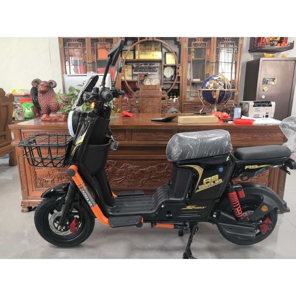 R9 KOREA.MR 48V/60V Electric Bicycle with Front Basket and Dual Shock Absorbers