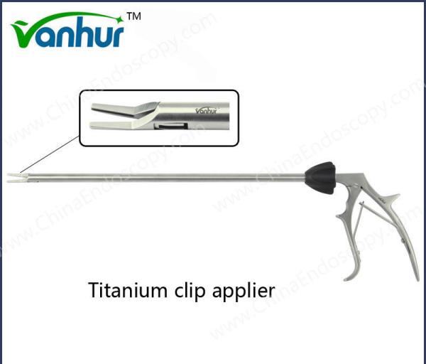 HF2001.4 Instrumento reutilizável de laparoscopia Aplicador de clipe de titânio para cirurgia médica
