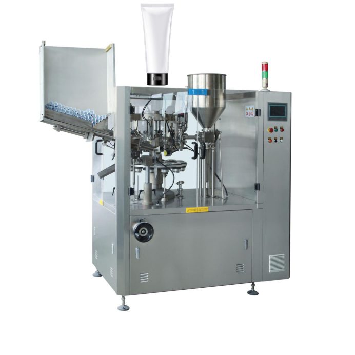 Full Automatic Cosmetics Hand Cream Toothpaste Shampoo Gel Ointment Pharmaceutical Food Plastic Aluminum Soft Tube Laminated Filling and Sealing Packing Machine