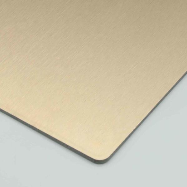 Fireproof Curtain Wall House Cladding Brushed Silver Aluminum Composite Panel Acp Acm HDPE Outdoor Composite Panels 4MM 1.22 X 2.44m