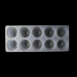 12 Cell Anti Freeze PP Blister Tray For Spherical Pastries Custom Lightweight
