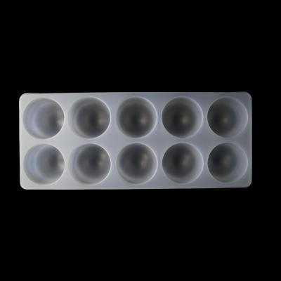 12 Cell Anti Freeze PP Blister Tray For Spherical Pastries Custom Lightweight Food Packaging