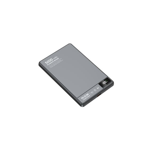 5000mAh Aluminum Alloy Magnetic Wireless Portable Power Bank, PD 20W Fast Charging External Battery Pack