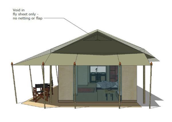 Waterproof Aluminum Alloy Hotel Bell Tent 12x20m For 160 People Catering Event