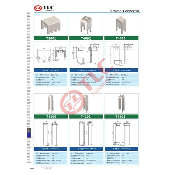 Copper Alloy PCB Terminals Pin Bag Packaging Pcb Mount Screw Terminal