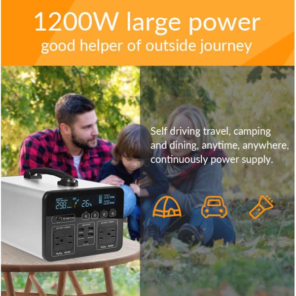Alu Solar Lithium 1200Wh Waterproof Portable Power Station Vehicle Grade