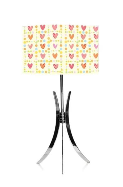 TC Metal Leaf Print Lamp 400*220MM Fabric Drum Shade For Rooms And Hotels