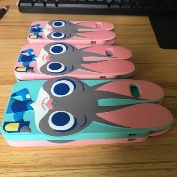 Personalized Zootopia 3D Rabbit Judy Silicone Cell Phone Case For Iphone 6/ Iphone 6S , Best Ladies Girls Gift
