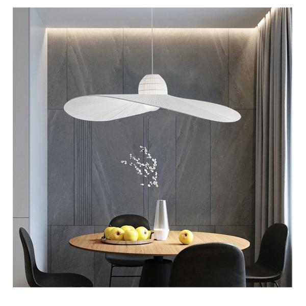 Modern Art Designer WhiteChandelier Living Bedroom Home Bar Straw Hat Chandelier(WH-MI-404)
