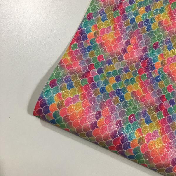 Красочный напечатанный СГС ткани кожи Фаукс аттестовал толщину 0.6±0.1мм