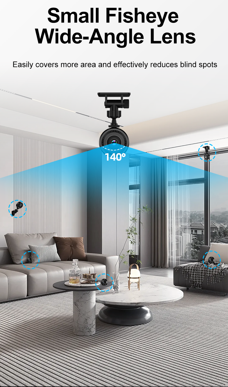 Ultimate Portable Mini Security Camera with WiFi, Motion Detection & Infrared Night Vision Reliable Camera C8