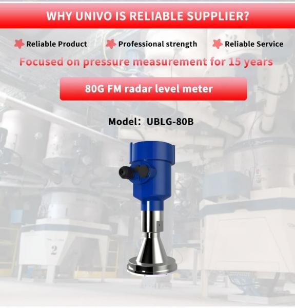 80G Ultra High Frequency Millimeter Wave Radar Level Gauge UBLG-80B Y Industrial