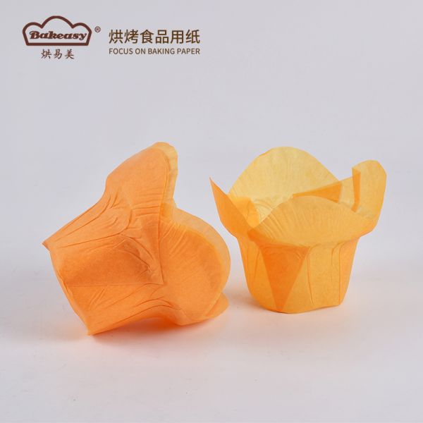 Lotus Style Baking Cups High-Temperature Resistant Paper Liners FDA & FSC Certified Baking Paper Colorful Lotus Baking Cups