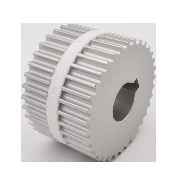 Silver Customisable Synchronous Aluminium Pulley Wheel Custom Machined Parts