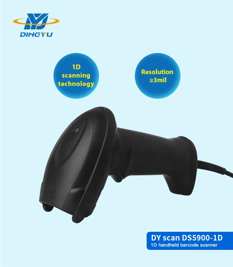 DS5900-1D USB Barcode Scanner 300 Scans/Sec CCD 1D Reader