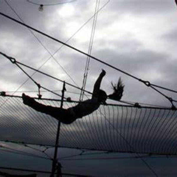 Nylon mesh balcony construction safety net for playground fence helideck