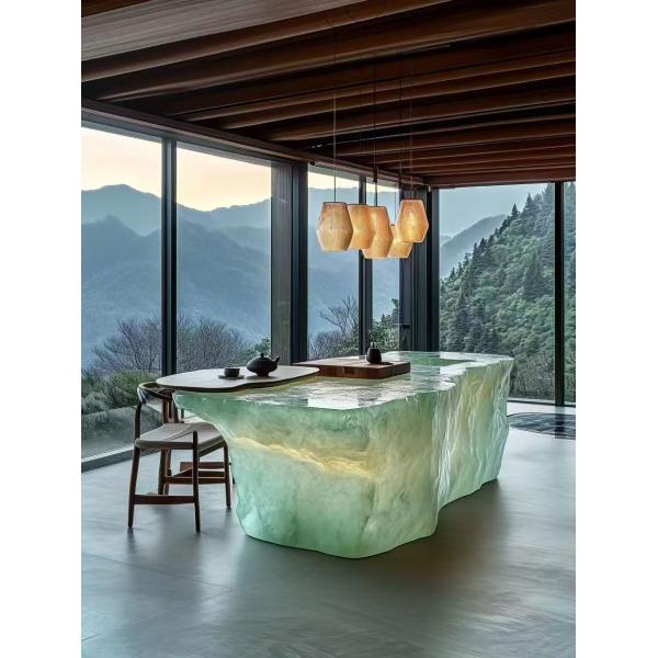 Custom outdoor Luminous Furnishings LED Bar Table Color Changing Furniture Wine Cellar