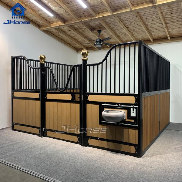 Divisores de boxes para caballos personalizados, panel lateral y trasero de madera de pino, división de pared