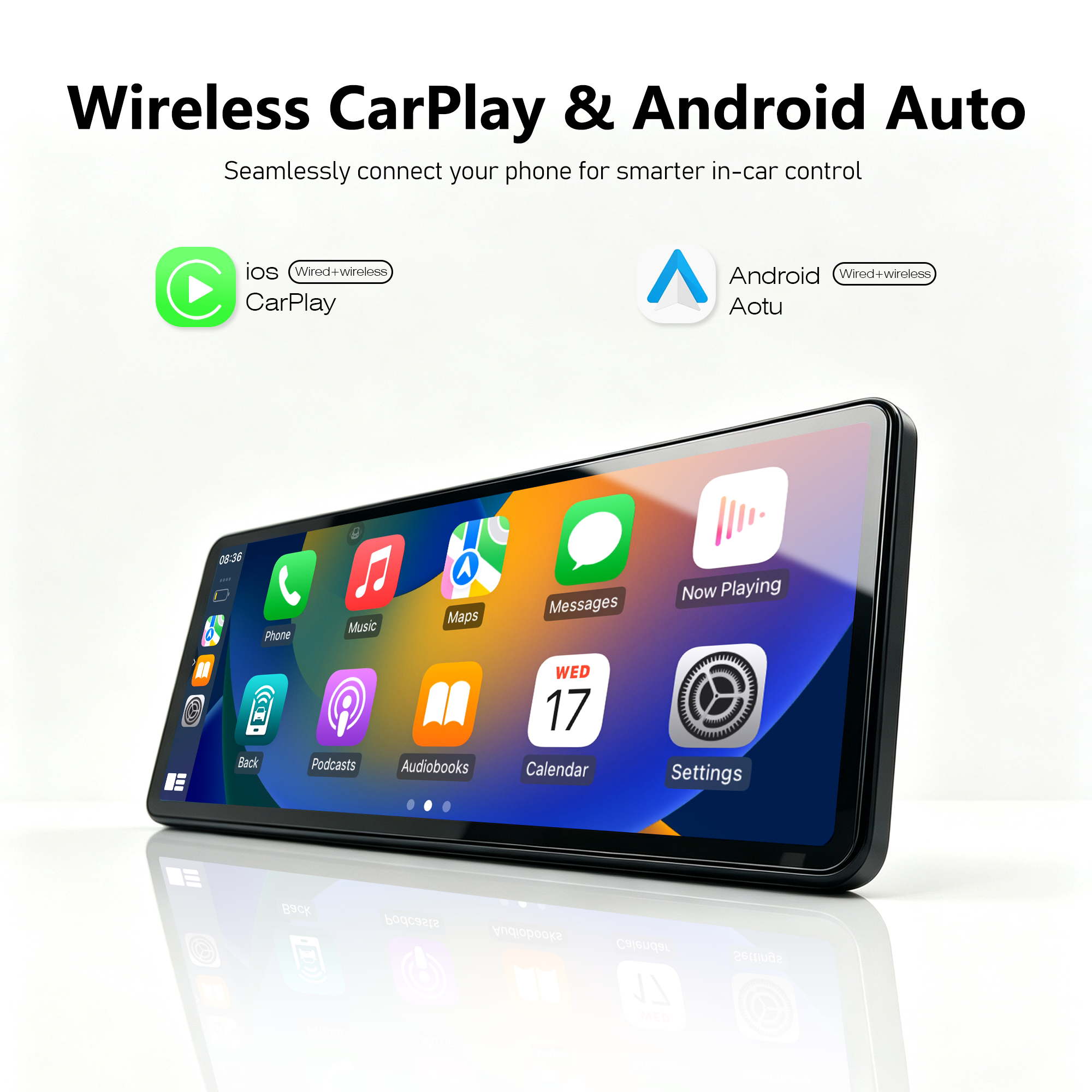 12.3inch OLED Android Touchscreen Car for Player with Frame & Harness for for BMW 5 Series/G382018-2019 Complete Set