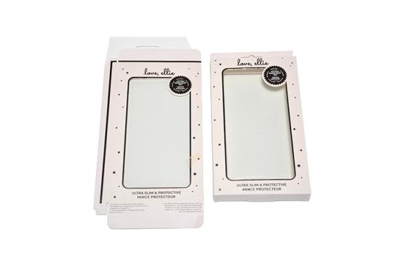 Custom 600gsm - 1600gsm PVC Window Mobile Phone Case Packaging Box Different Size