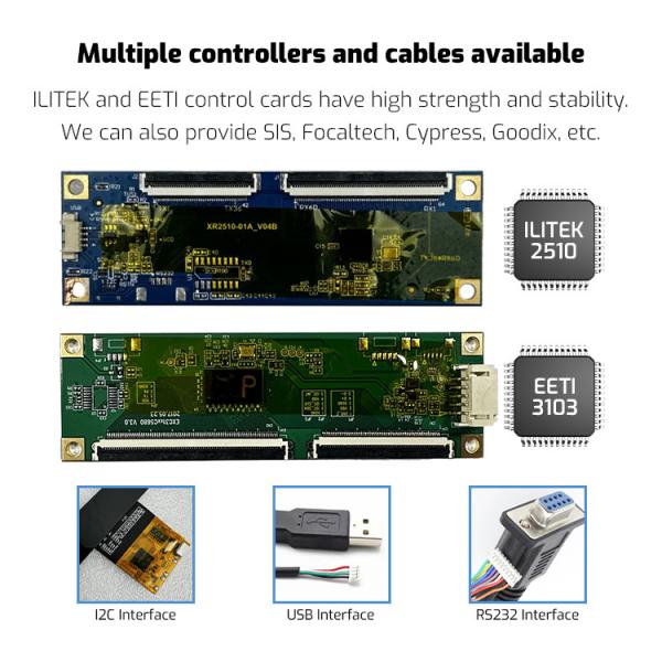 Quadro de toque de 488,8 mm à prova d'água para sistemas Windows Mac Linux