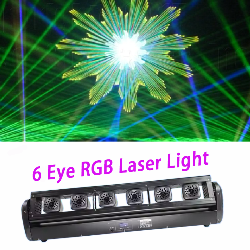 6 Eyes RGB Full Colors Led Light Bar Laser Led Light Bar