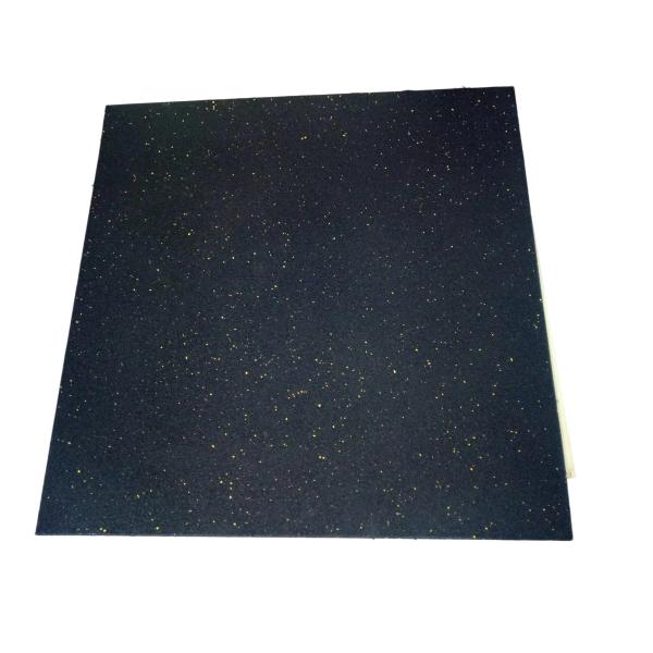 Dalles de sol carrées en caoutchouc antidérapantes pour extérieur, noires, pour aires de jeux, 15 / 20 / 25 / 30 / 40 / 50mm