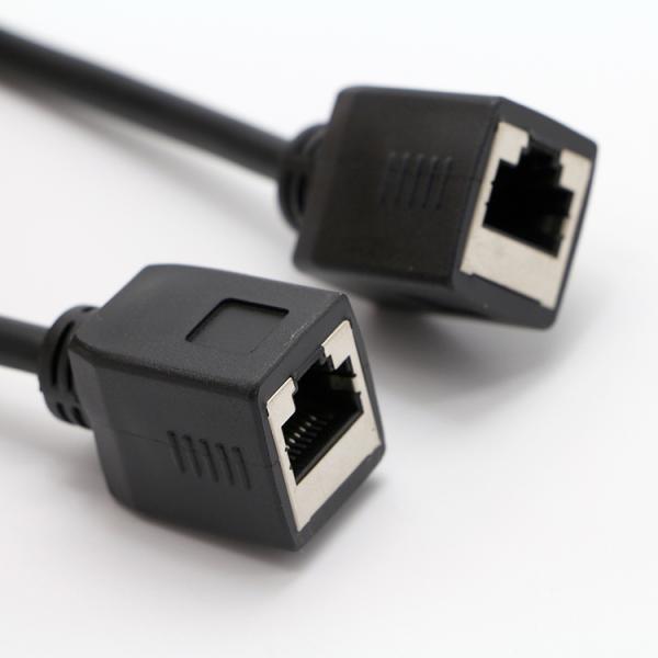 Customization 1M 2M 3M Cat5 RJ45 8P8C Female Socket To RJ45 Female Socket  Lan Ethernet Network Cable