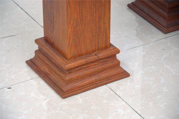 Wooden Grain Classic Aluminum Chair Eco Friendly  Waterpoof Furniture