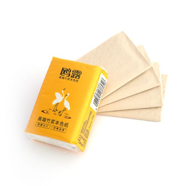 Chinese Manufacturers Custom Logo Unbleached Mini Pocket Tissue