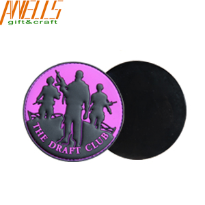 Sew On PVC Military Patches 3 Inch Diameter Self Adhesive For Garments