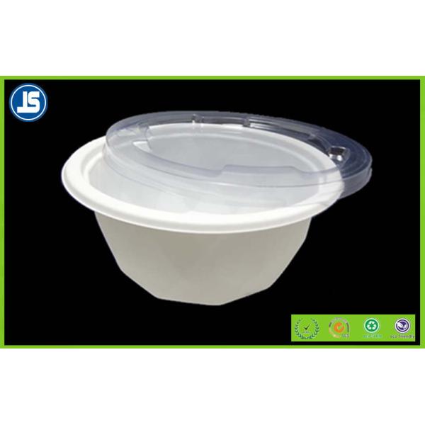 Transparent PLA Biodegradable Food Trays Containers With Cap ISO , Custom