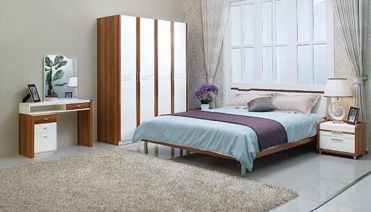 Durable Full Bedroom Furniture Sets , Queen Bedroom Suite Environmentally Material
